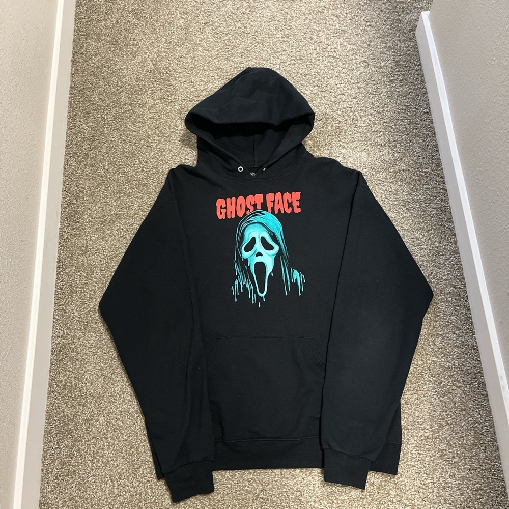 Ghost face graphic men’s hoodie